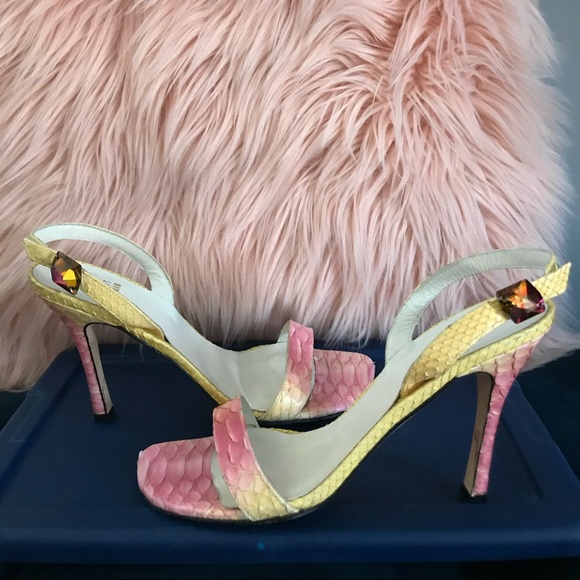 Stuart Weitzman Shoes - Stuart Weitzman Python Slingback